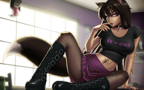 legs, anime, girl