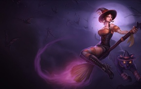 witch, fantasy art, League of Legends