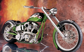 motorcycle, motorcycles, green, super