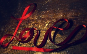ribbon, love, board