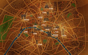 map, Paris, cities