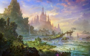 fantasy art, castle