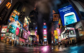 city, cityscape, building, lights, HDR