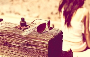 wood, girl, summer, sunglasses