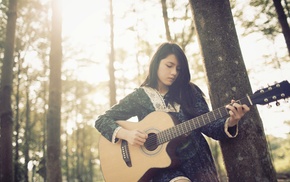 girl, guitar