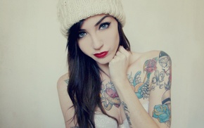 model, piercing, Karole Katarina, girl, tattoo