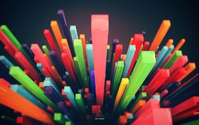 Lacza, depth of field, digital art, colorful, abstract