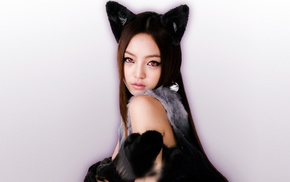 K, pop, cat ears, Korean, Kara, girl
