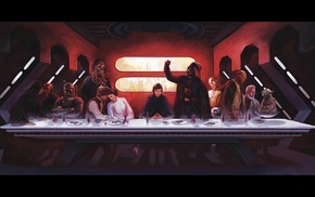 Yoda, Boba Fett, Darth Maul, Anakin Skywalker, Han Solo, Chewbacca