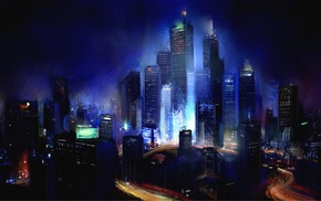 cityscape, artwork, city