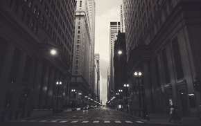 city, gray, Chicago