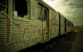 graffiti, train