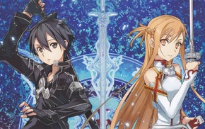 anime girls, anime, Kirigaya Kazuto, Sword Art Online, Yuuki Asuna