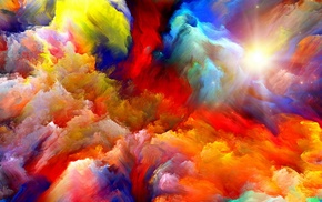 abstract, colorful