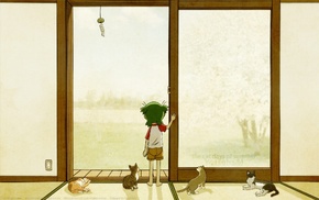 cat, anime, Yotsubato