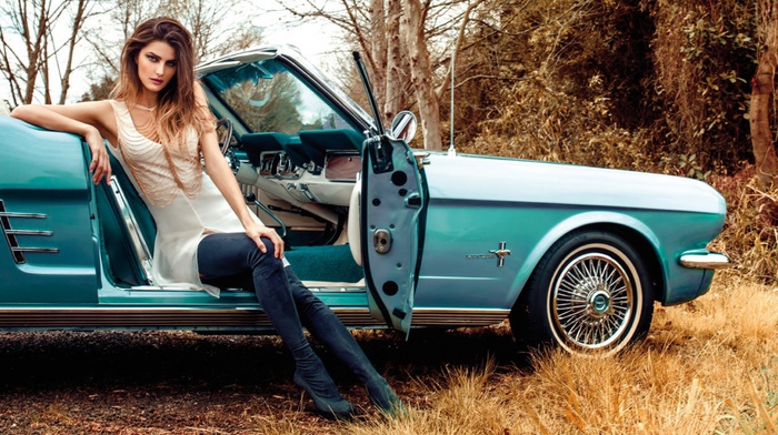 girl, car